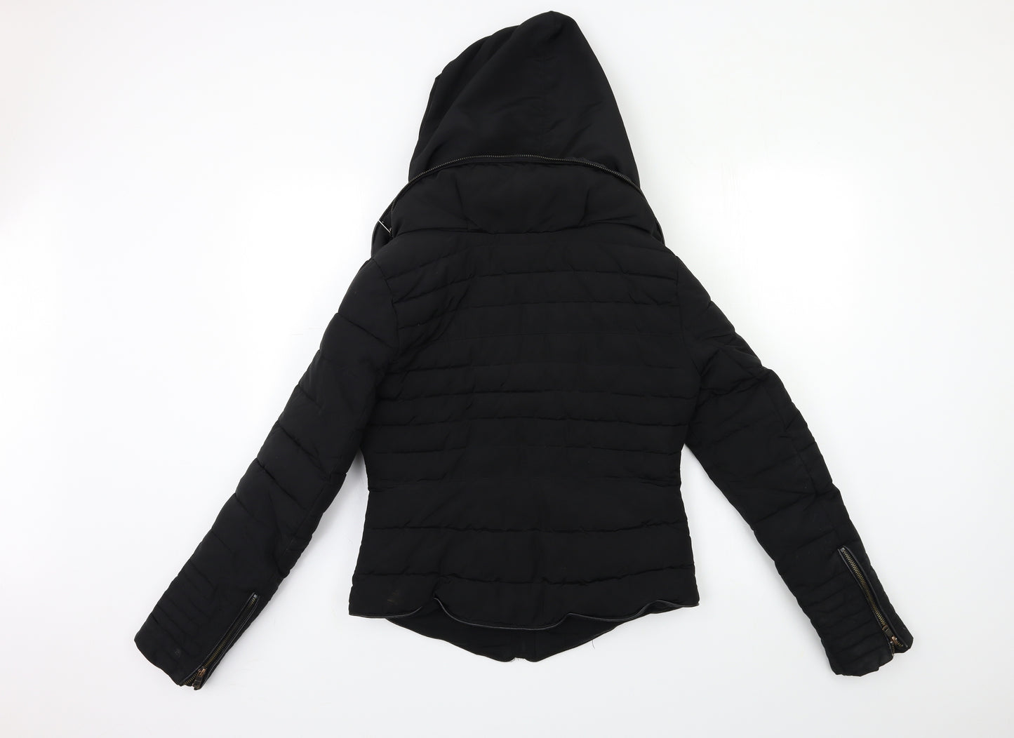 Zara Womens Black   Overcoat Coat Size S