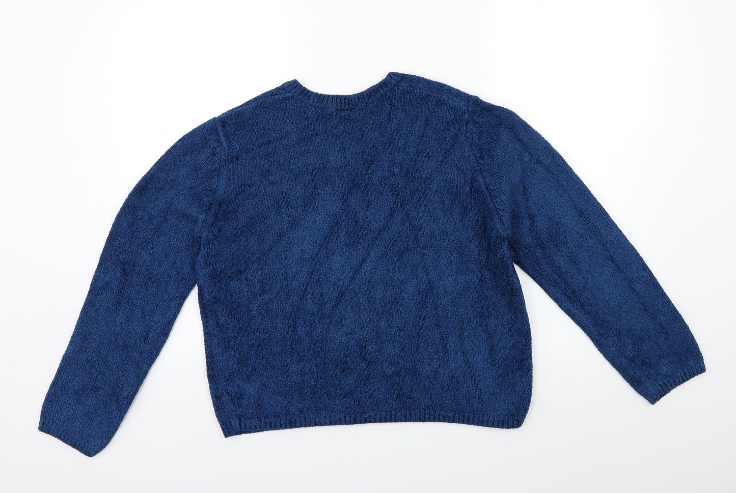 St Michael  Womens Blue  Knit Cardigan Jumper Size 14