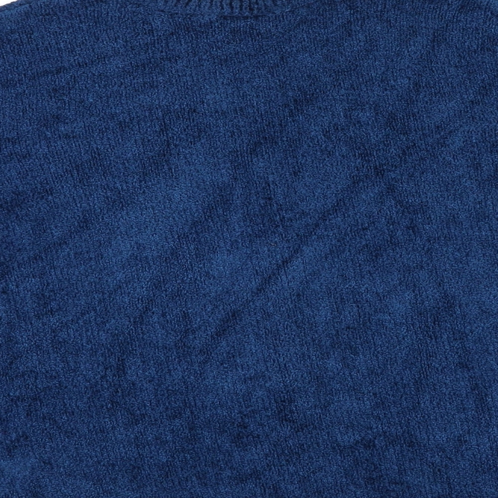 St Michael  Womens Blue  Knit Cardigan Jumper Size 14