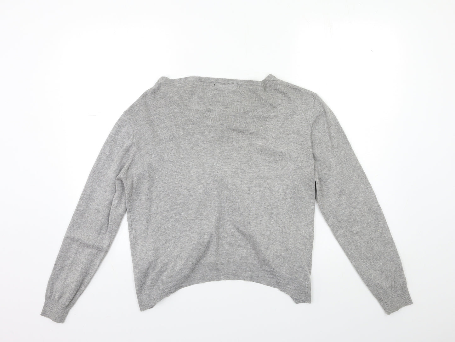 Atmosphere Womens Grey  Knit Cardigan Jumper Size 16