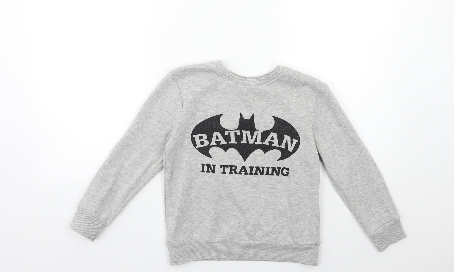George Boys Grey   Pullover Sweatshirt Size 5-6 Years  - BATMAN