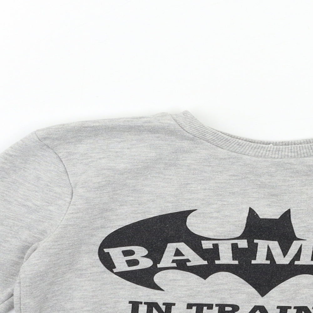 George Boys Grey   Pullover Sweatshirt Size 5-6 Years  - BATMAN