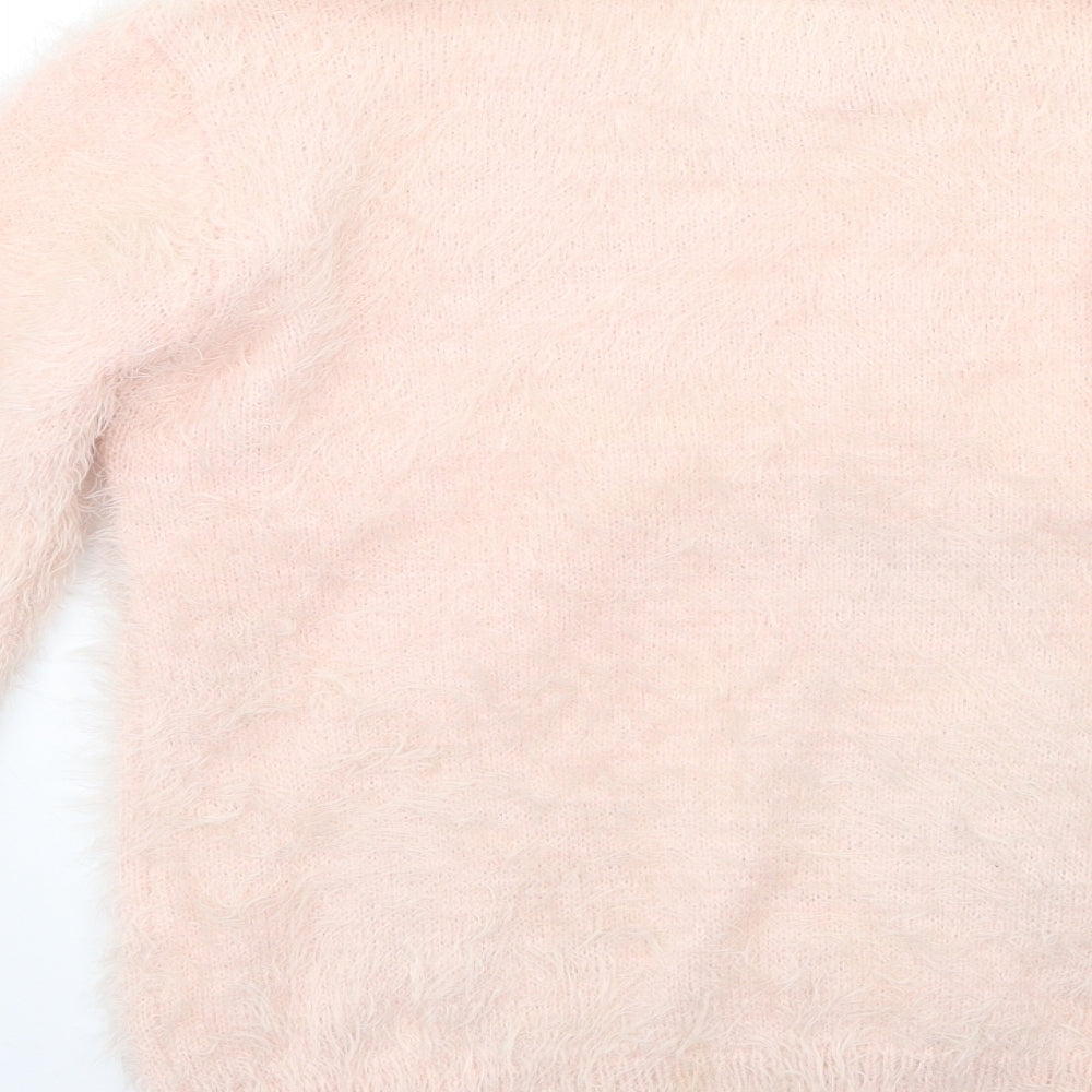 Primark Girls Pink  Knit Pullover Jumper Size 12 Years  - Unicorn