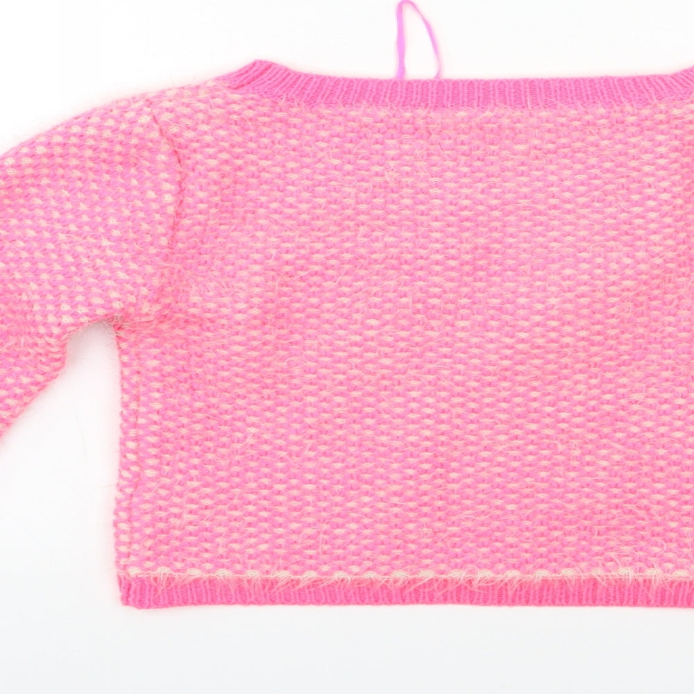 lipsy london Womens Pink  Knit Pullover Jumper Size 8