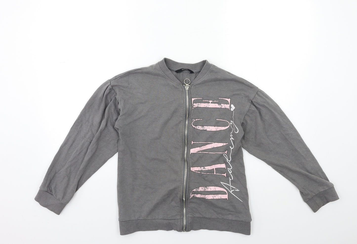 George Girls Grey   Full Zip Sweatshirt Size 11-12 Years