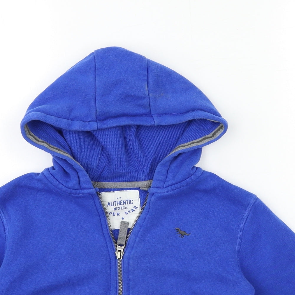 NEXT Boys Blue   Full Zip Hoodie Size 5-6 Years