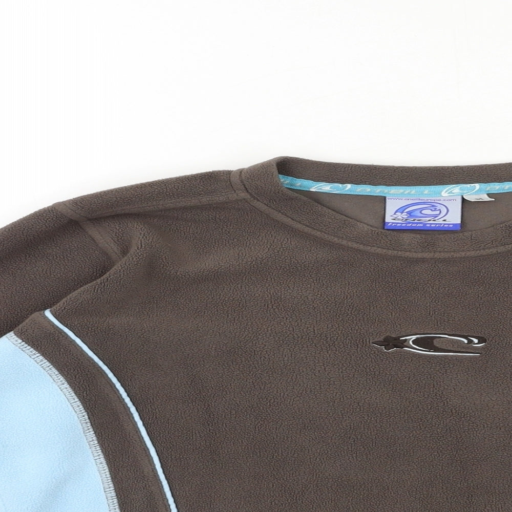 O'Neill Womens Brown  Fleece Pullover Sweatshirt Size M