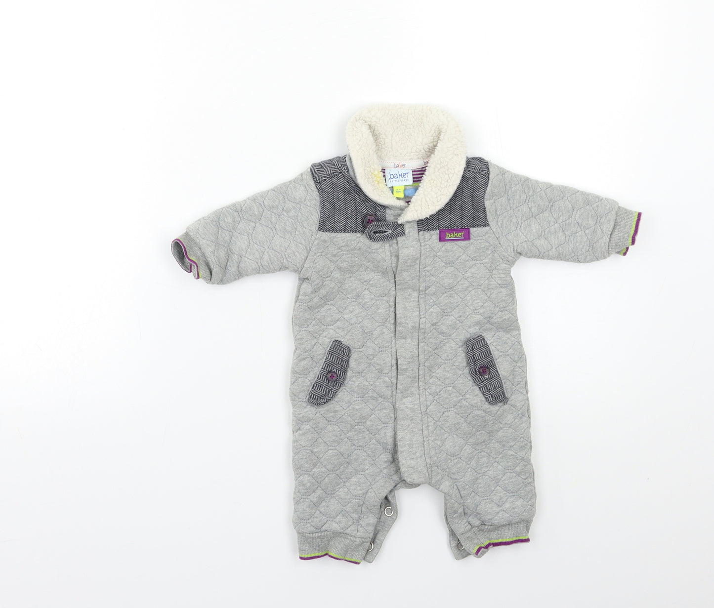 Ted Baker Baby Grey   Coverall One-Piece Size 0-3 Months