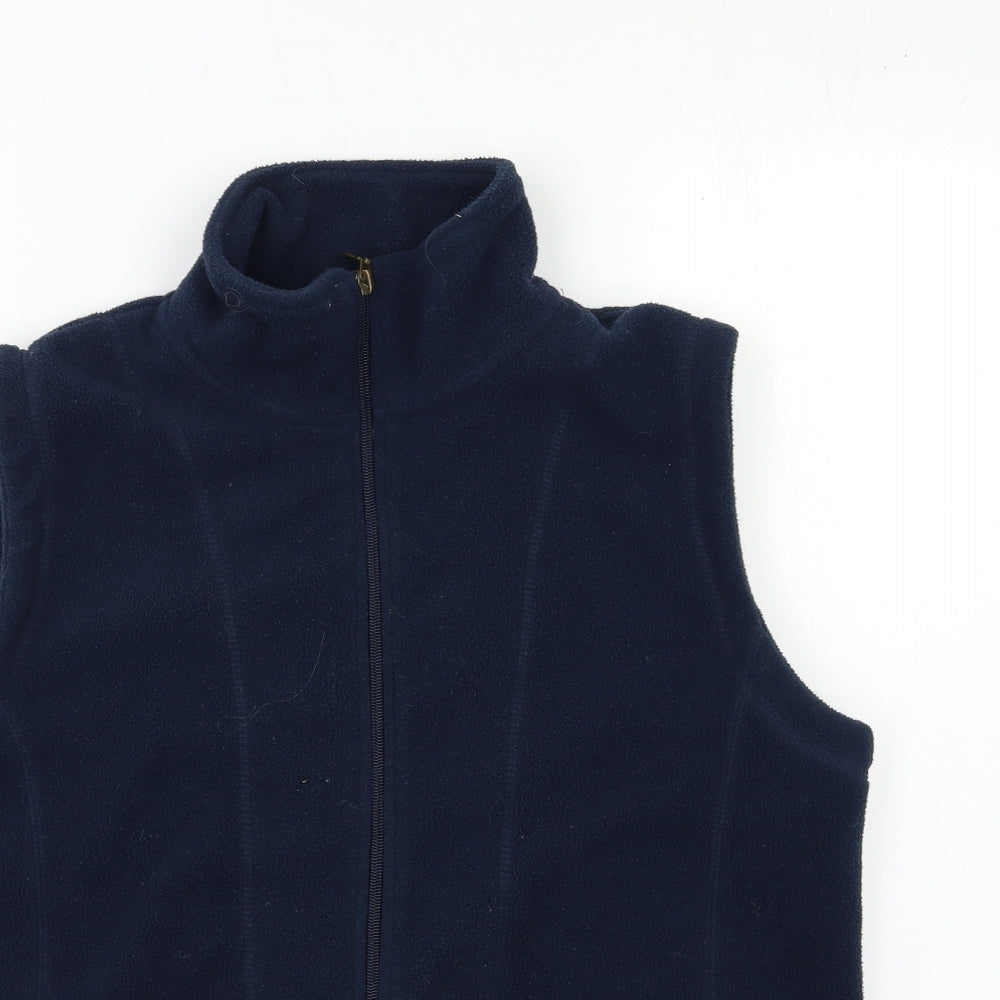 Hawkshead Womens Blue  Fleece Gilet Coat Size 14