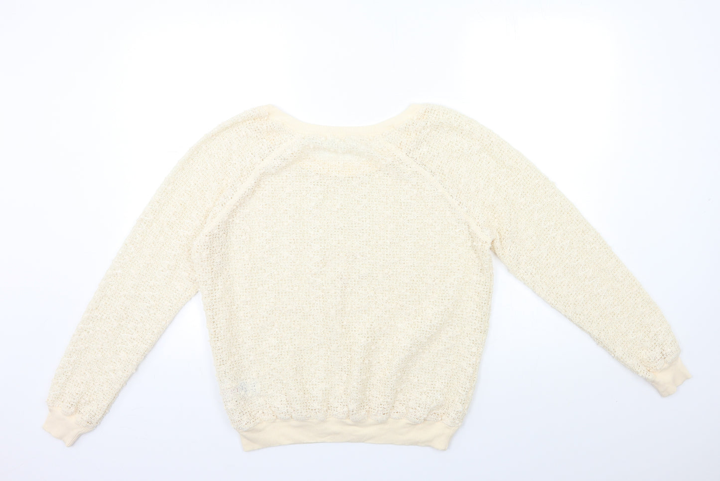 New Look Womens Beige   Pullover Sweatshirt Size M