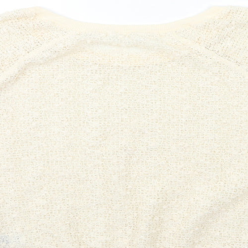 New Look Womens Beige   Pullover Sweatshirt Size M