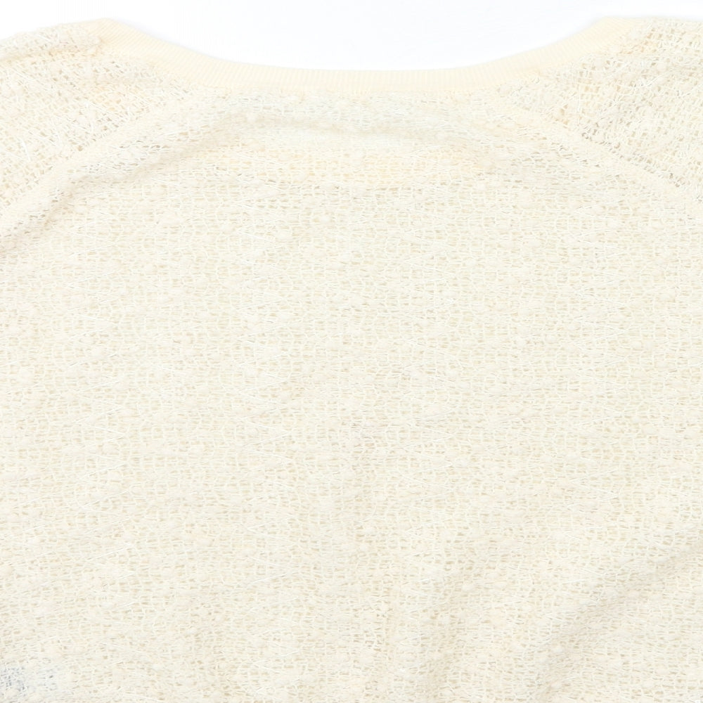 New Look Womens Beige   Pullover Sweatshirt Size M