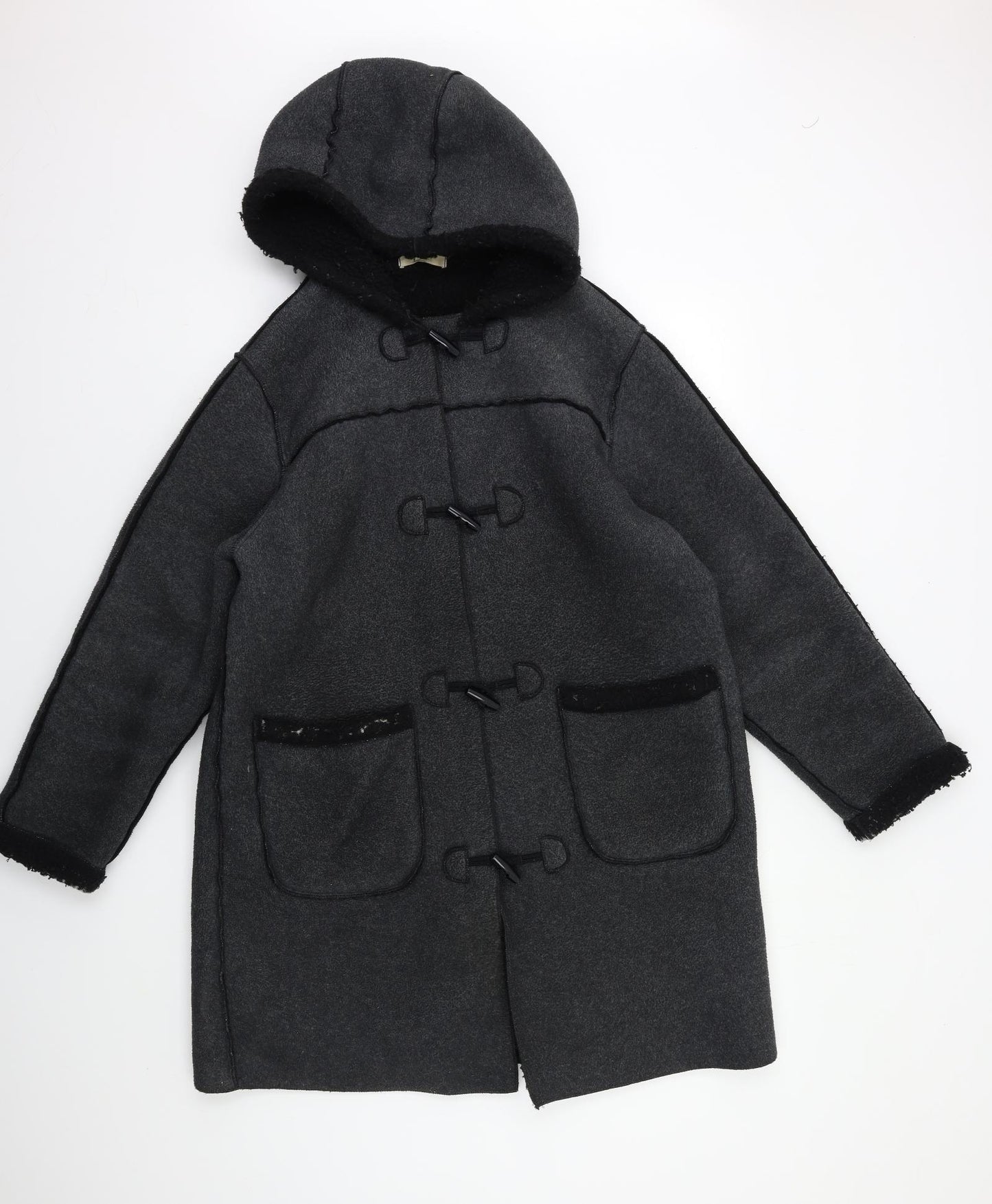 Marks and Spencer Womens Black   Overcoat Coat Size 12