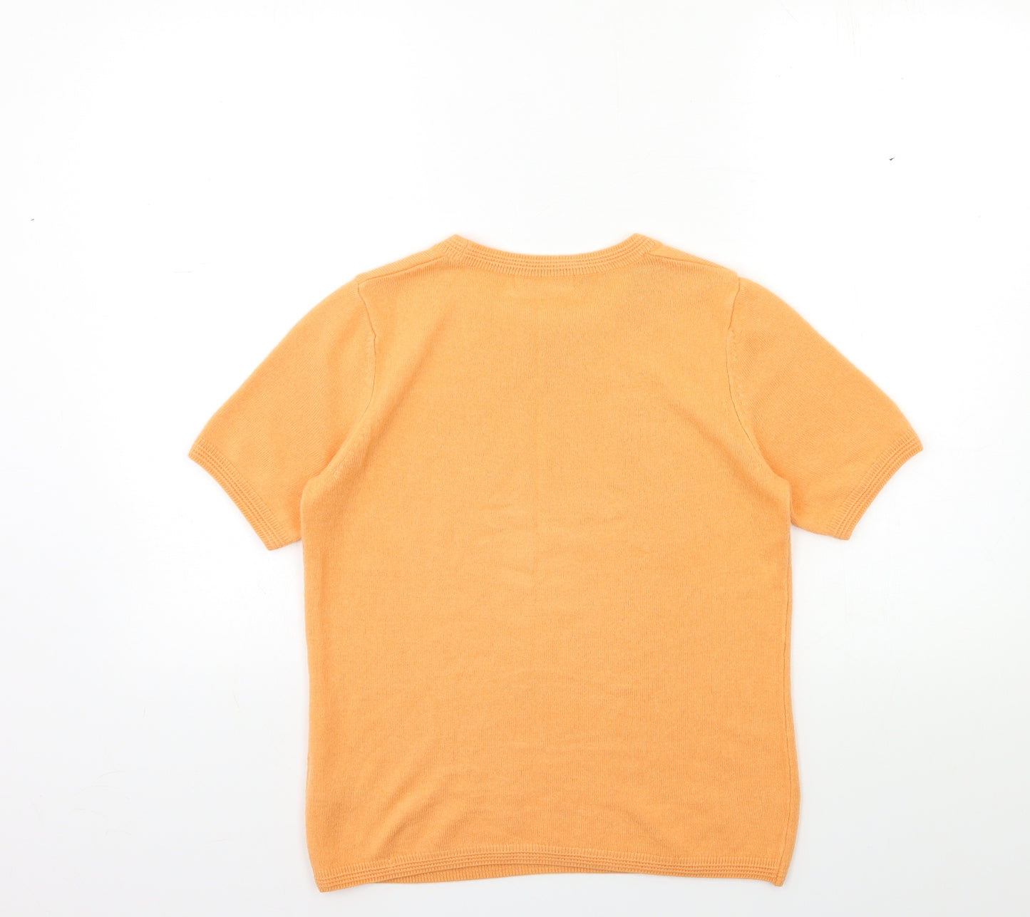Marks and Spencer Womens Orange  Knit Pullover Jumper Size 8