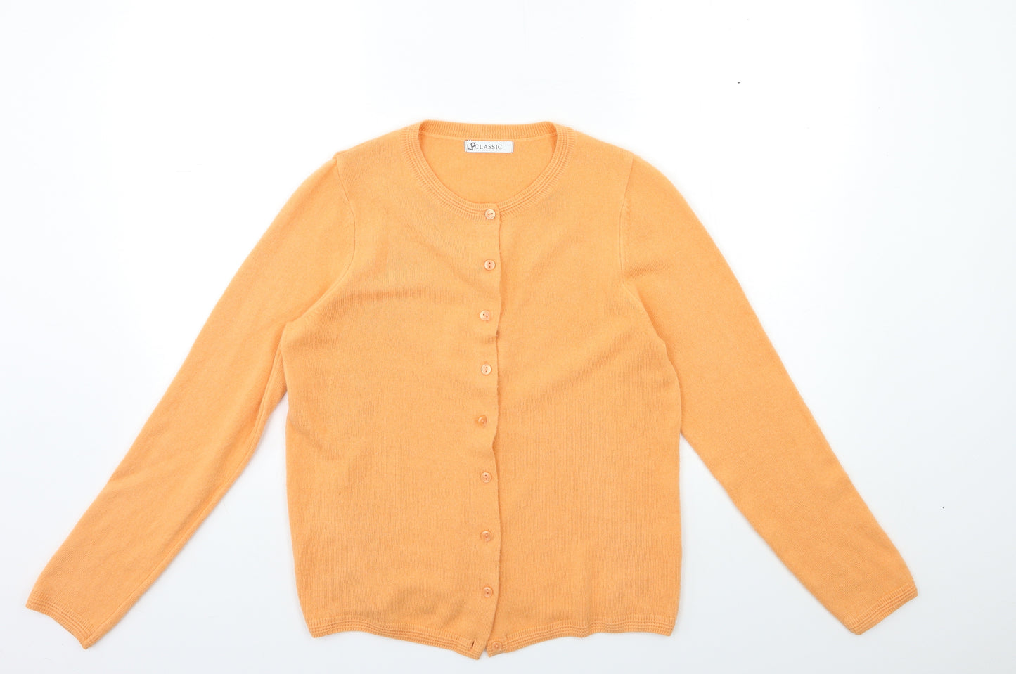 Marks and Spencer Womens Orange  Knit  Jumper Size 8