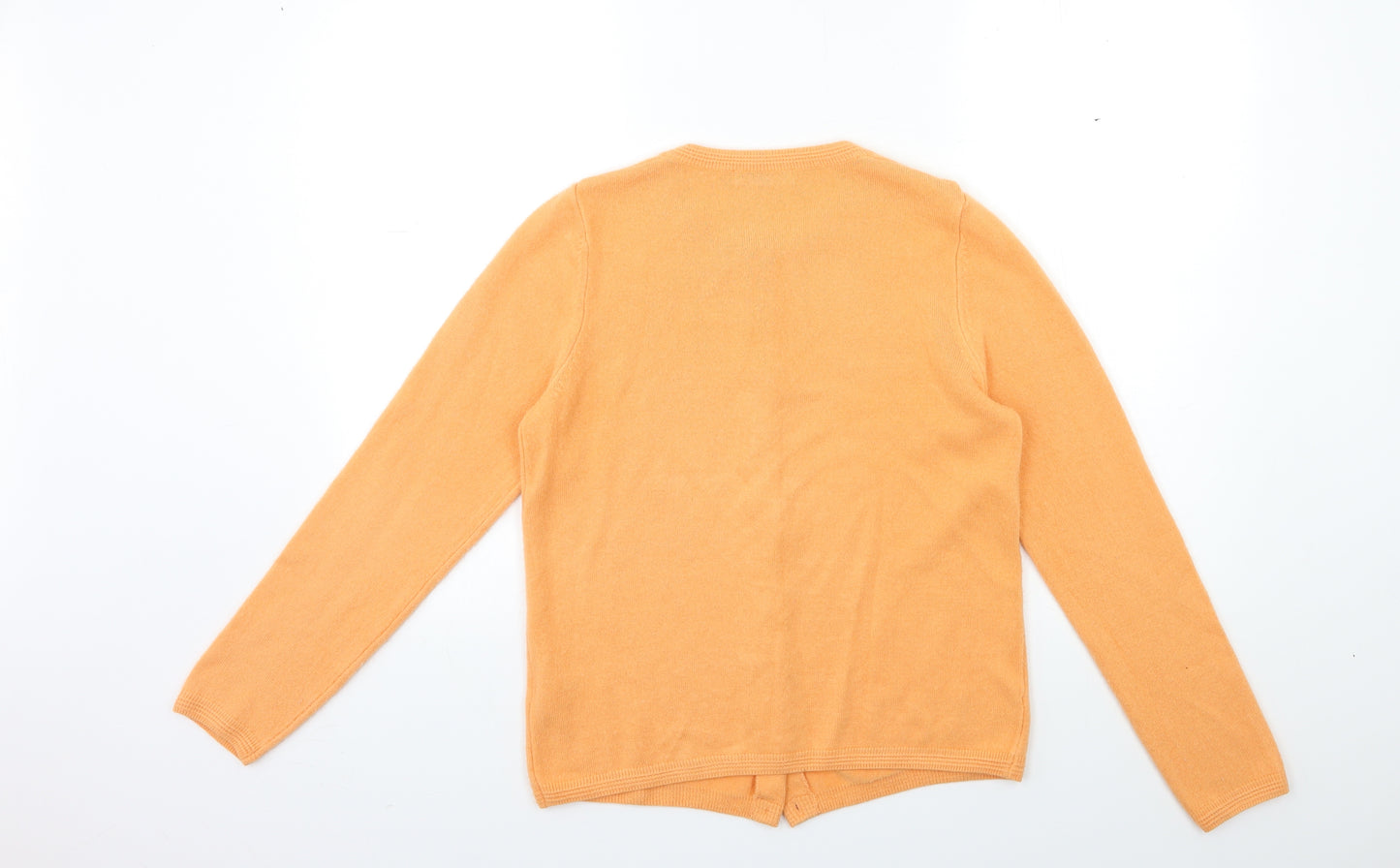 Marks and Spencer Womens Orange  Knit  Jumper Size 8