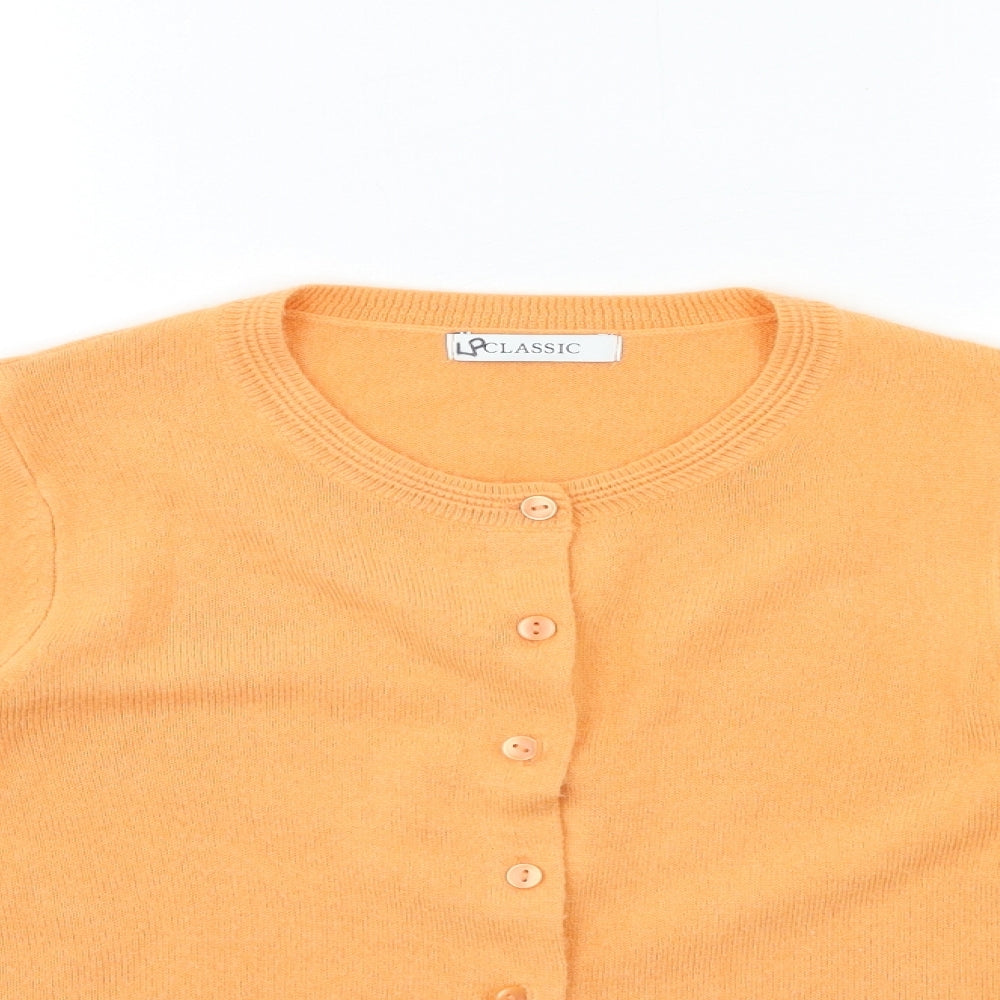 Marks and Spencer Womens Orange  Knit  Jumper Size 8