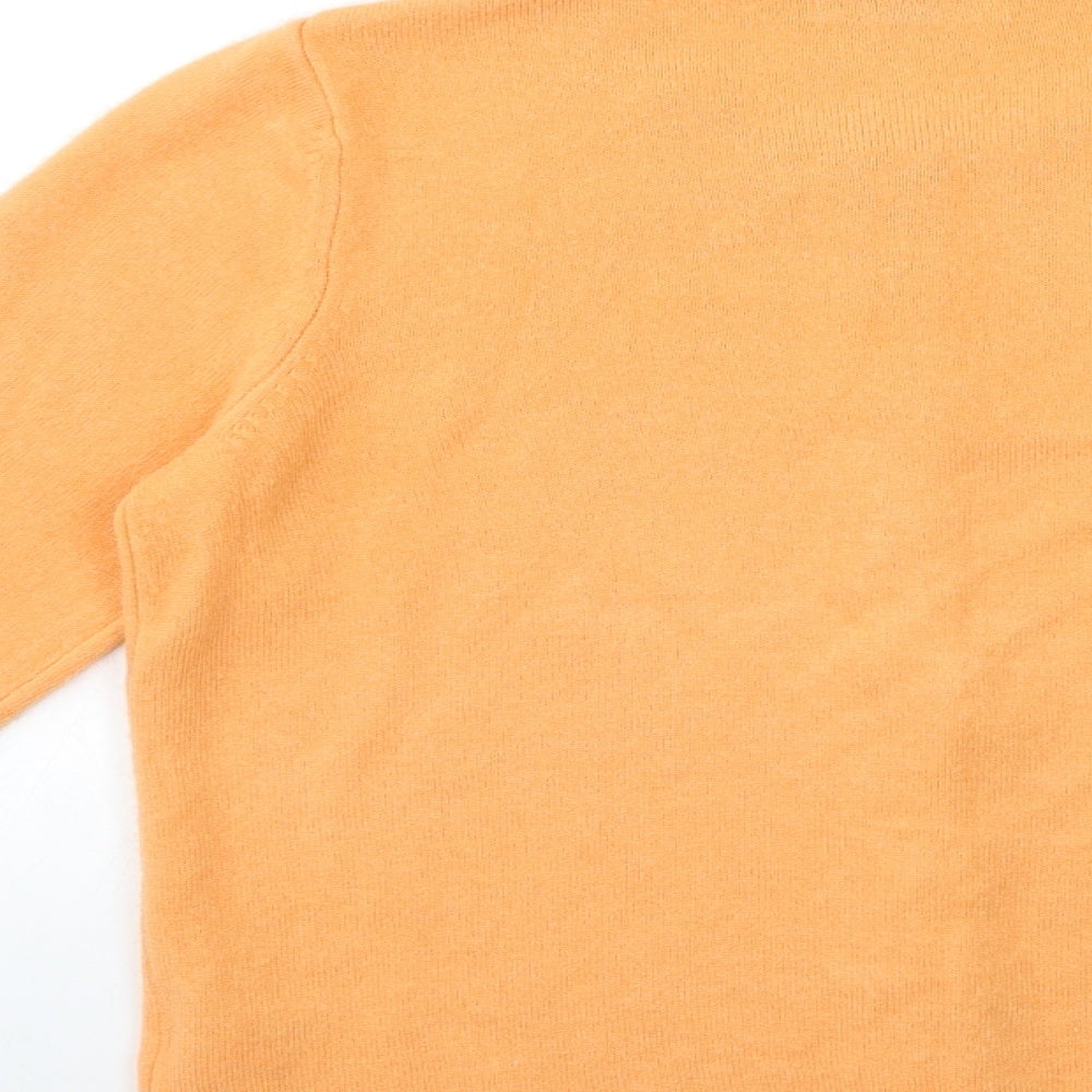 Marks and Spencer Womens Orange  Knit  Jumper Size 8