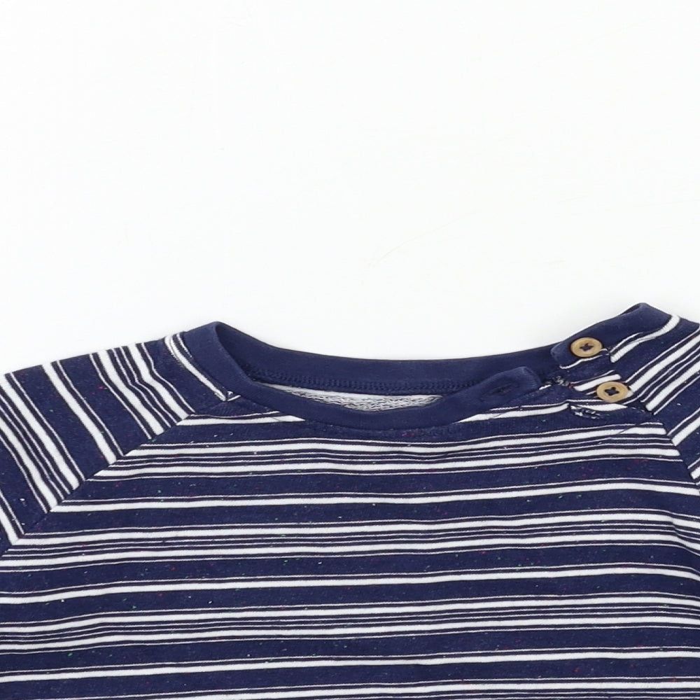 TU Baby Blue Striped  Basic T-Shirt Size 18-24 Months