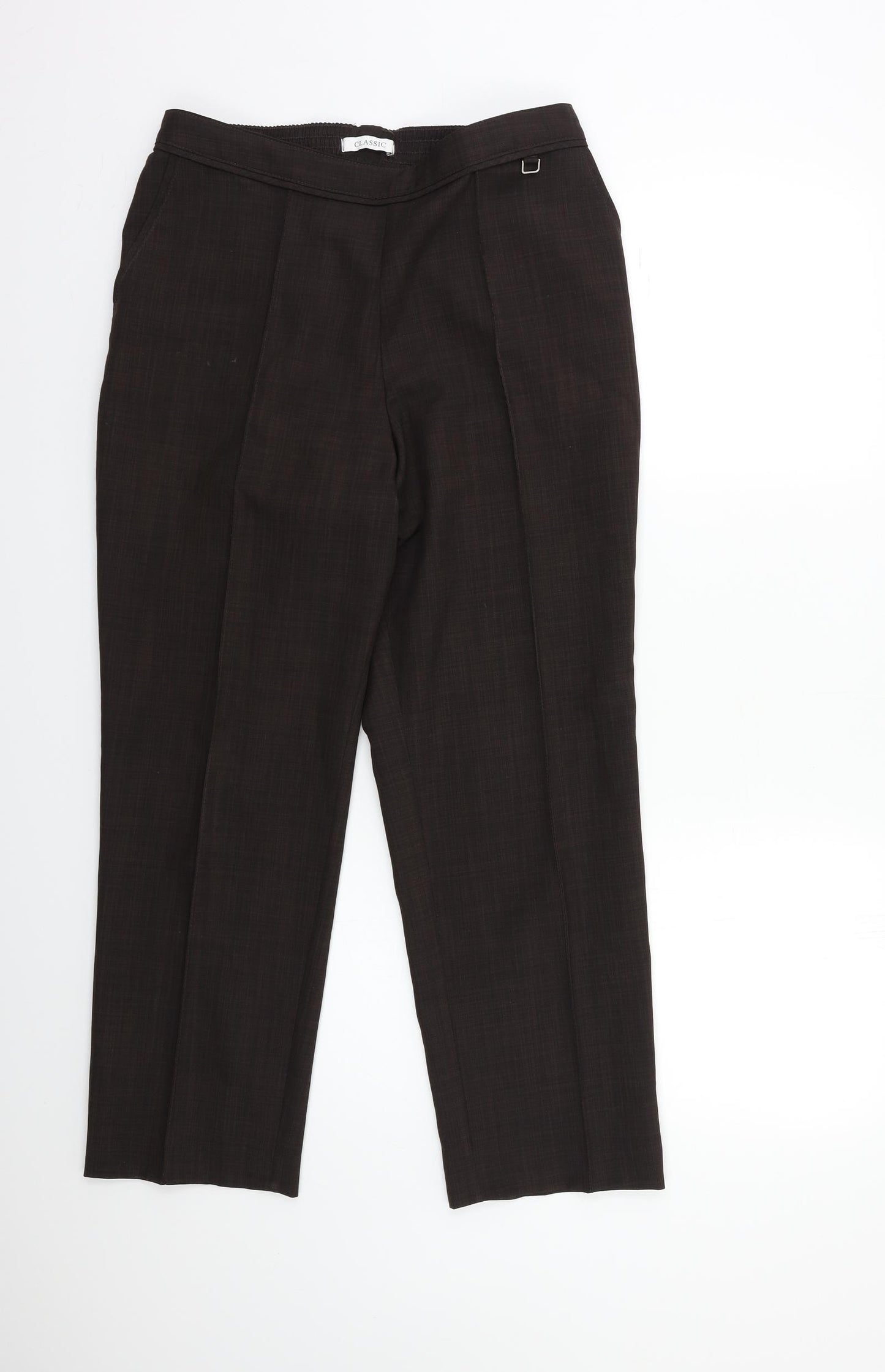 Marks and Spencer Womens Brown   Trousers  Size 12 L25 in