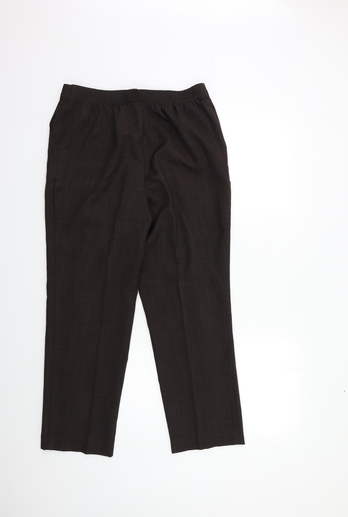 Marks and Spencer Womens Brown   Trousers  Size 12 L25 in