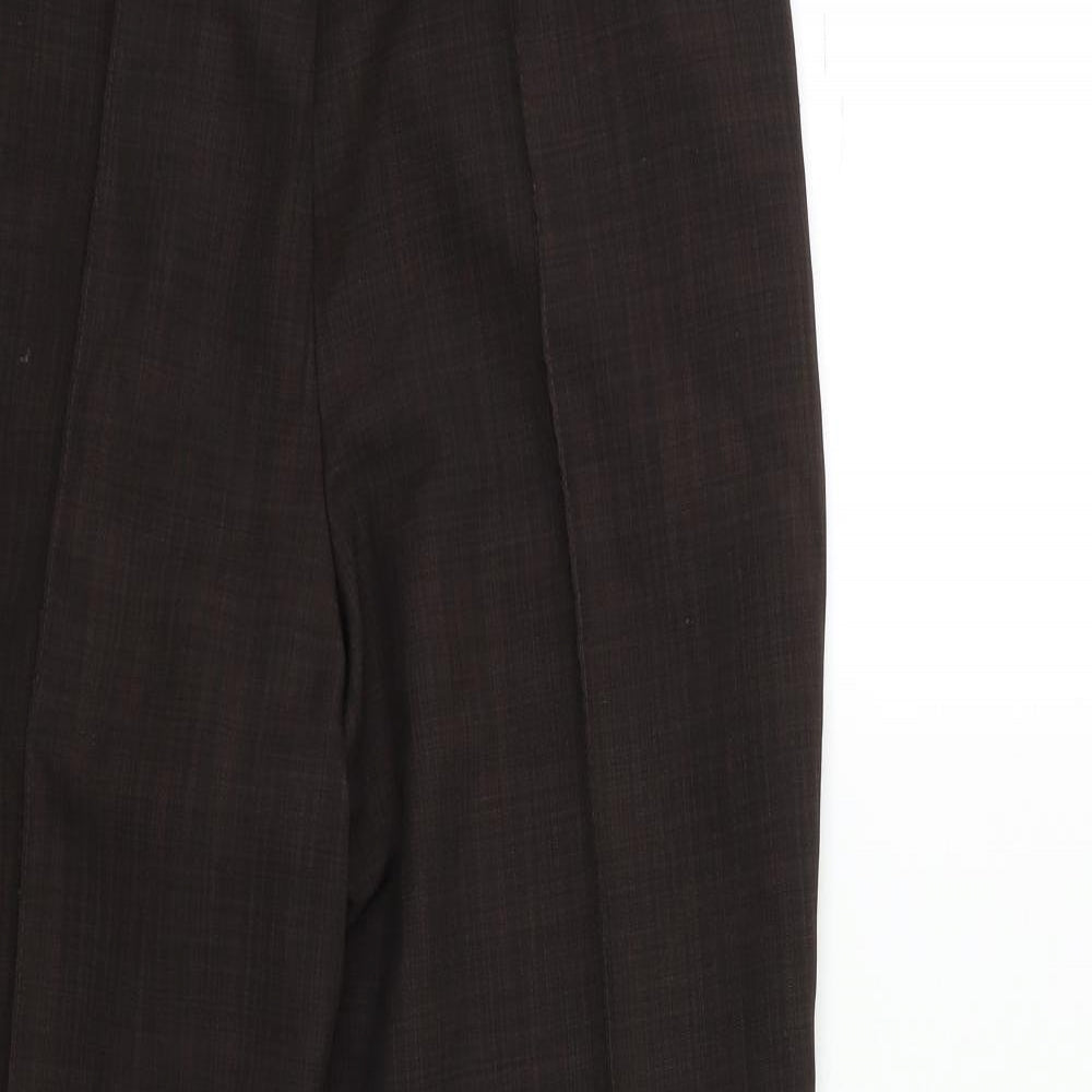 Marks and Spencer Womens Brown   Trousers  Size 12 L25 in