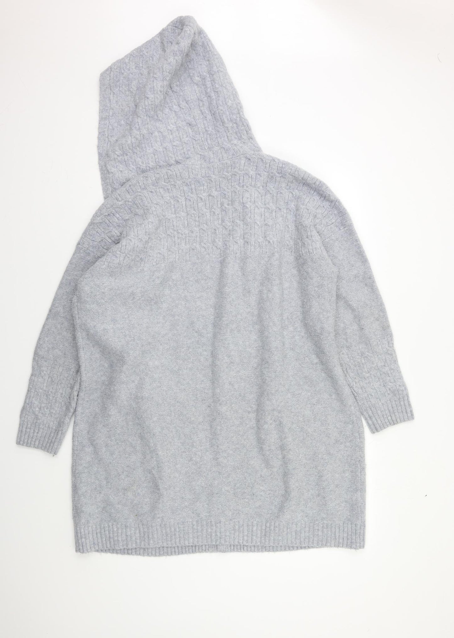 TU Womens Grey  Knit Cardigan Jumper Size XL