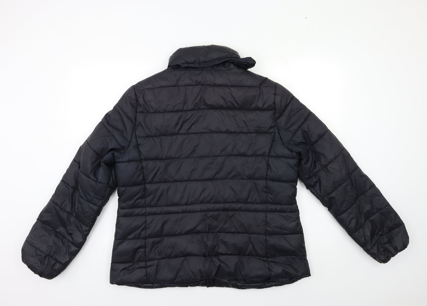 Marks and Spencer Womens Black   Puffer Jacket Coat Size 14