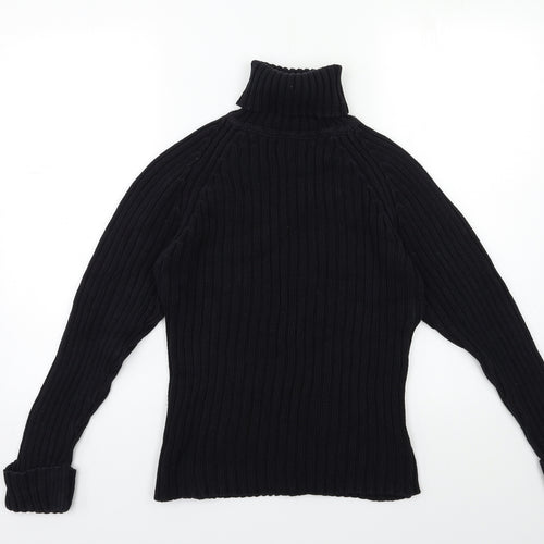 New Look Womens Black  Knit Pullover Jumper Size 10