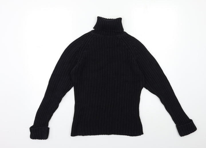 New Look Womens Black  Knit Pullover Jumper Size 10