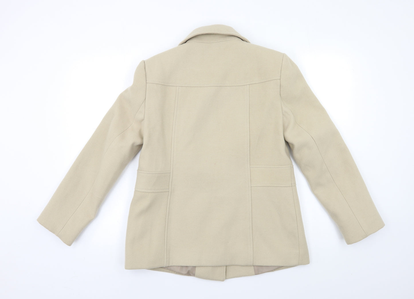 BHS Womens Beige   Overcoat Coat Size 8