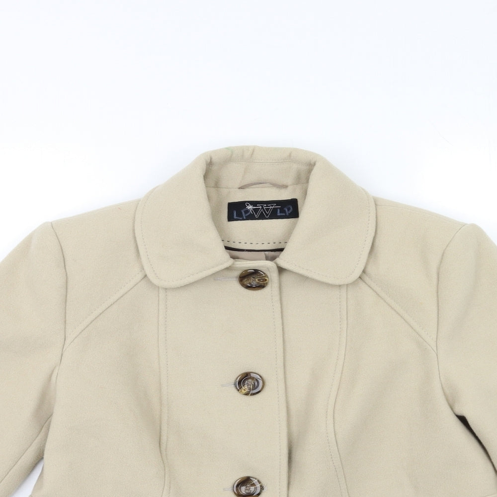 BHS Womens Beige   Overcoat Coat Size 8