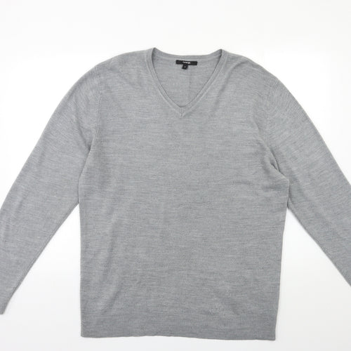 George Mens Grey  Knit Pullover Jumper Size M