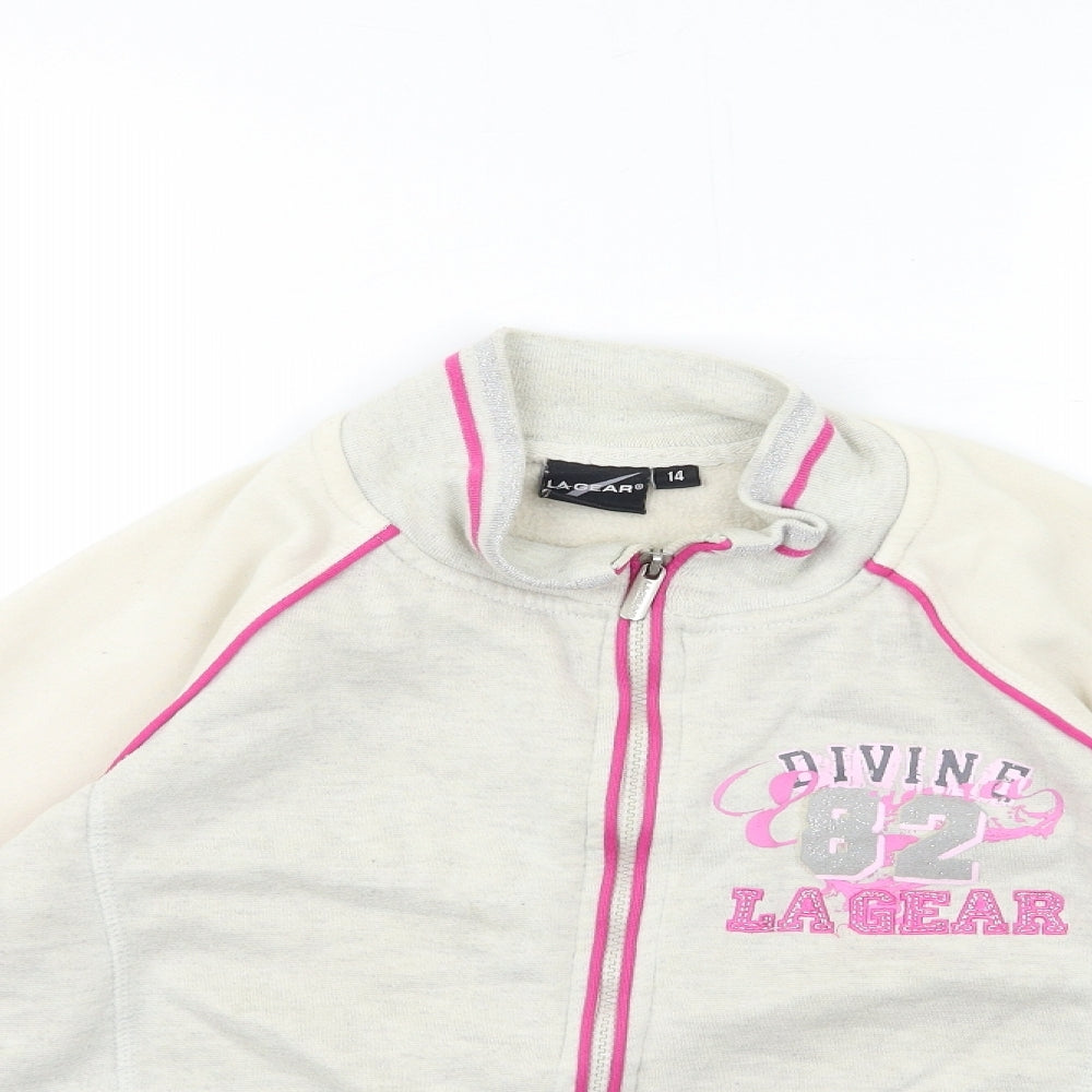 LA Gear Girls Grey   Jacket  Size 14 Years