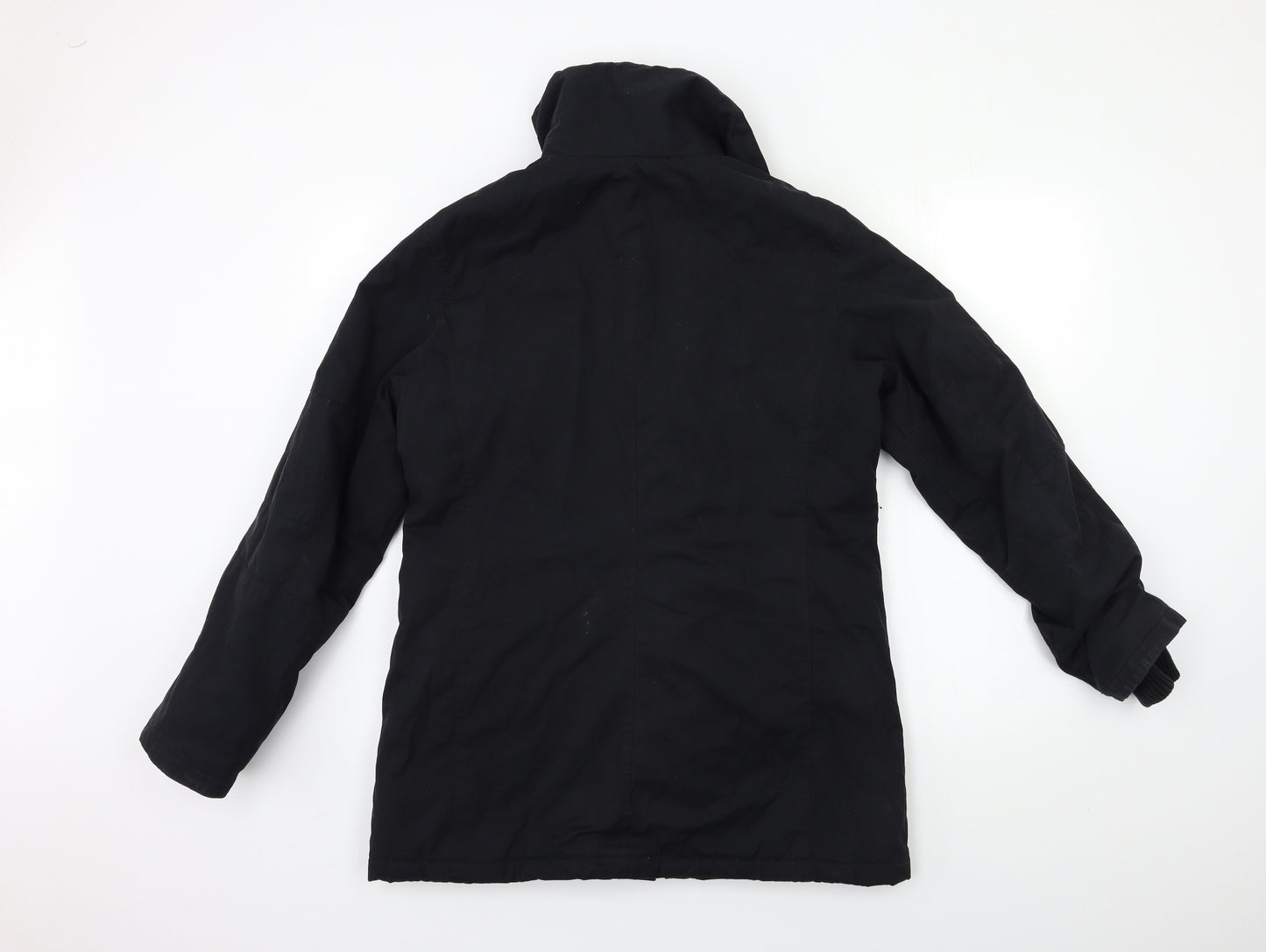 Logg Womens Black   Overcoat Coat Size 12