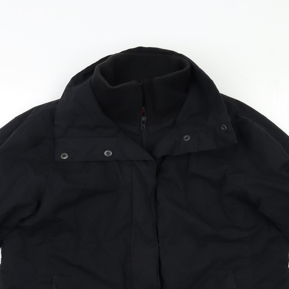 Logg Womens Black   Overcoat Coat Size 12