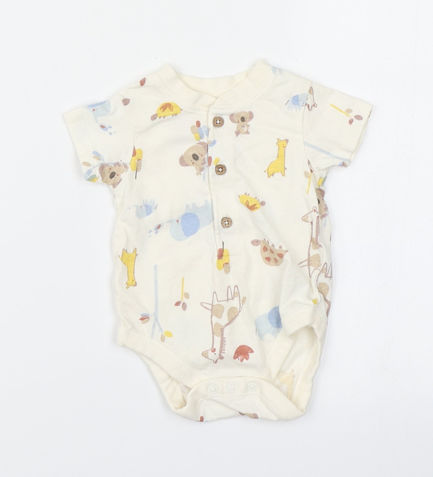 Nutmeg Baby Ivory   Romper One-Piece Size 3-6 Months
