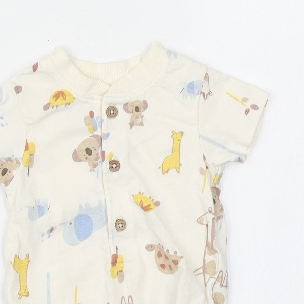 Nutmeg Baby Ivory   Romper One-Piece Size 3-6 Months