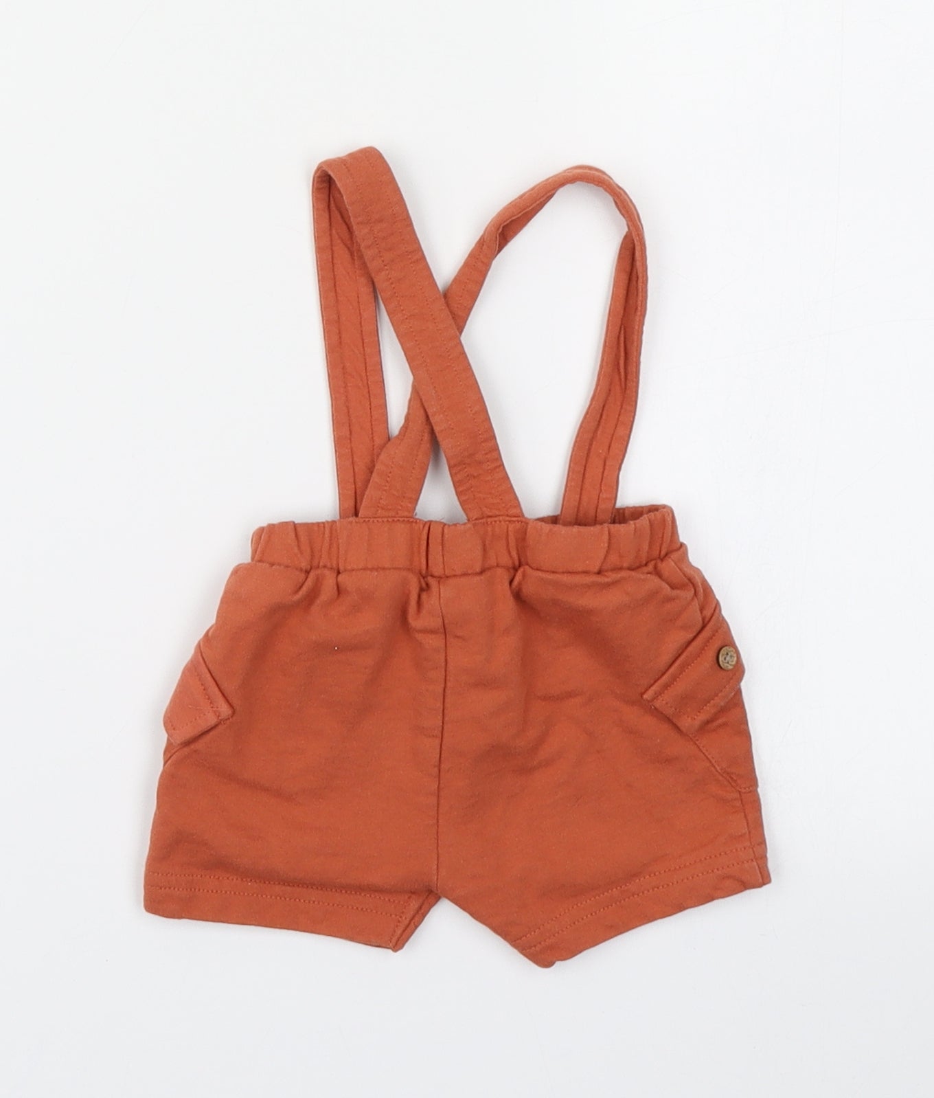 Nutmeg Boys Brown   Dungaree Outfit/Set Size 3-6 Months