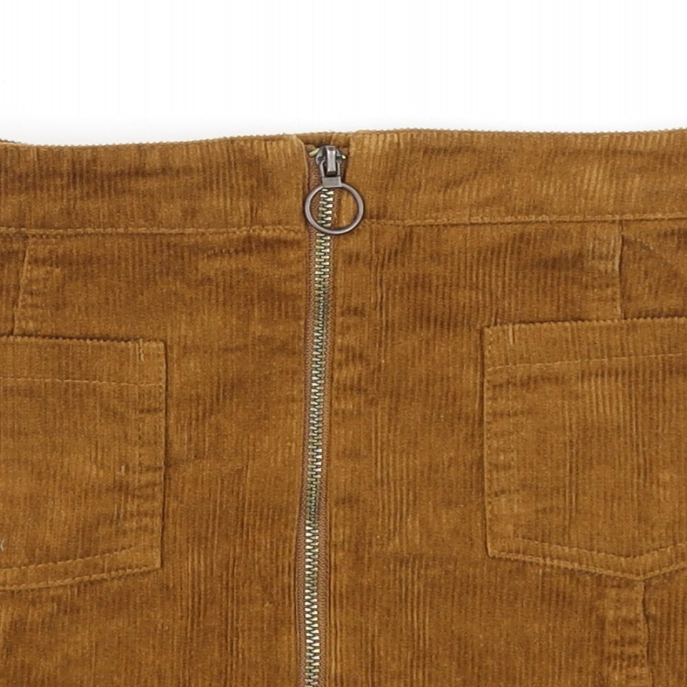 Nutmeg Girls Brown  Corduroy A-Line Skirt Size 6-7 Years