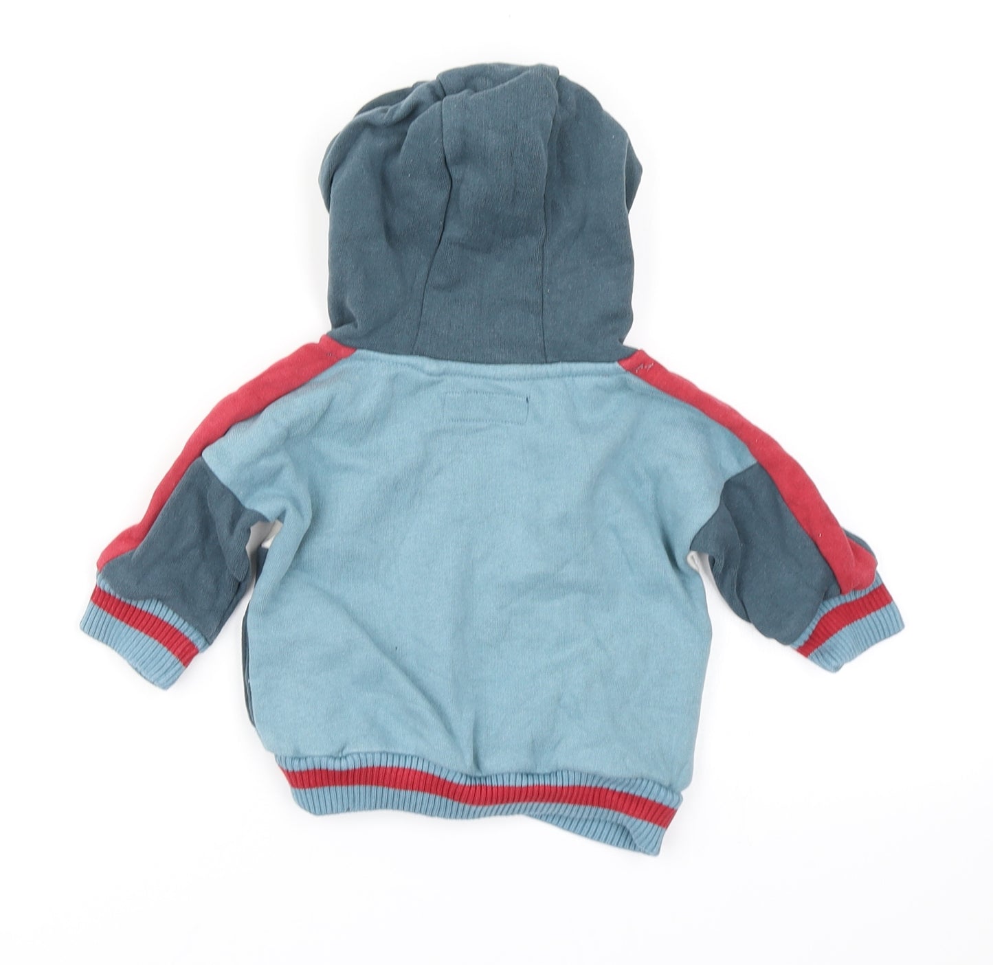NEXT Boys Blue Colourblock  Pullover T-Shirt Size 3-6 Months  - Hoodie