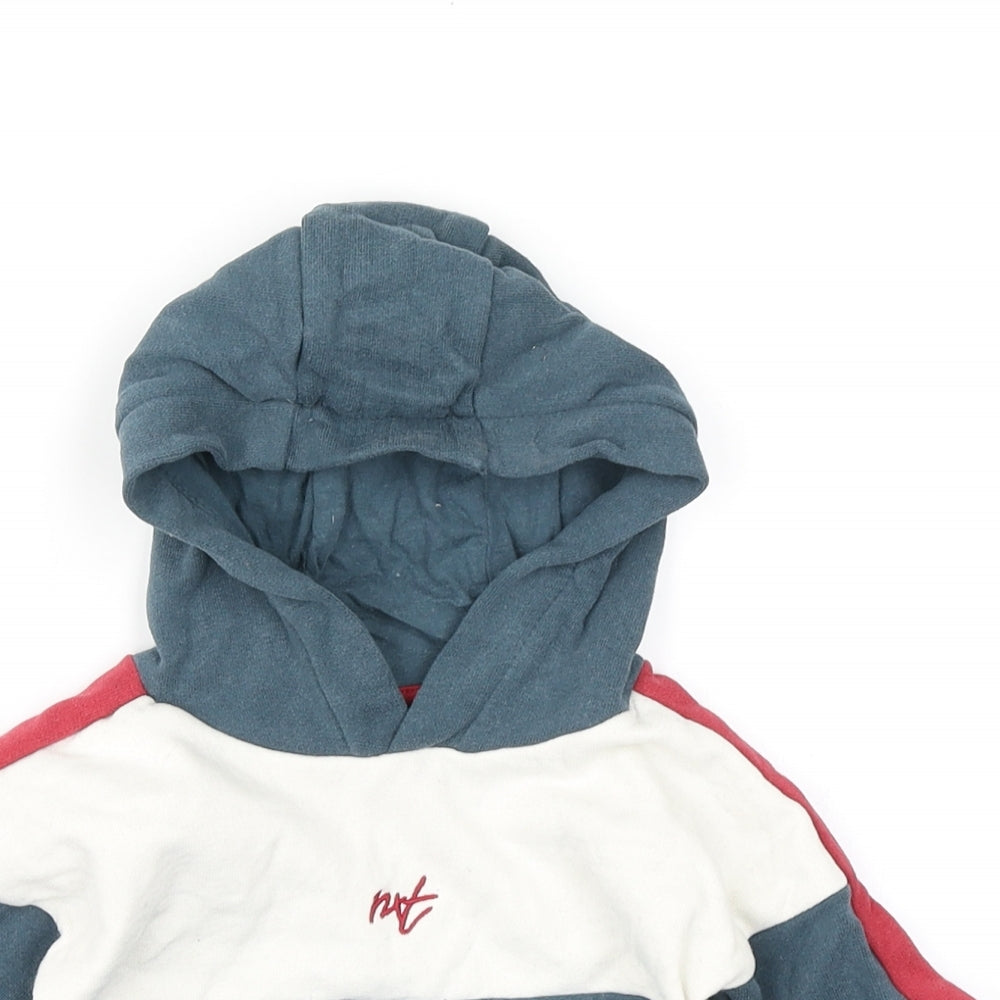 NEXT Boys Blue Colourblock  Pullover T-Shirt Size 3-6 Months  - Hoodie