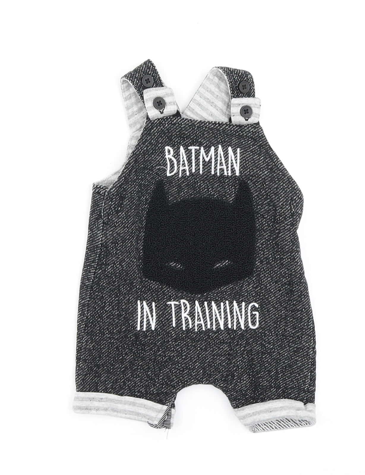 George Boys Black   Dungaree One-Piece Size 0-3 Months  - Batman