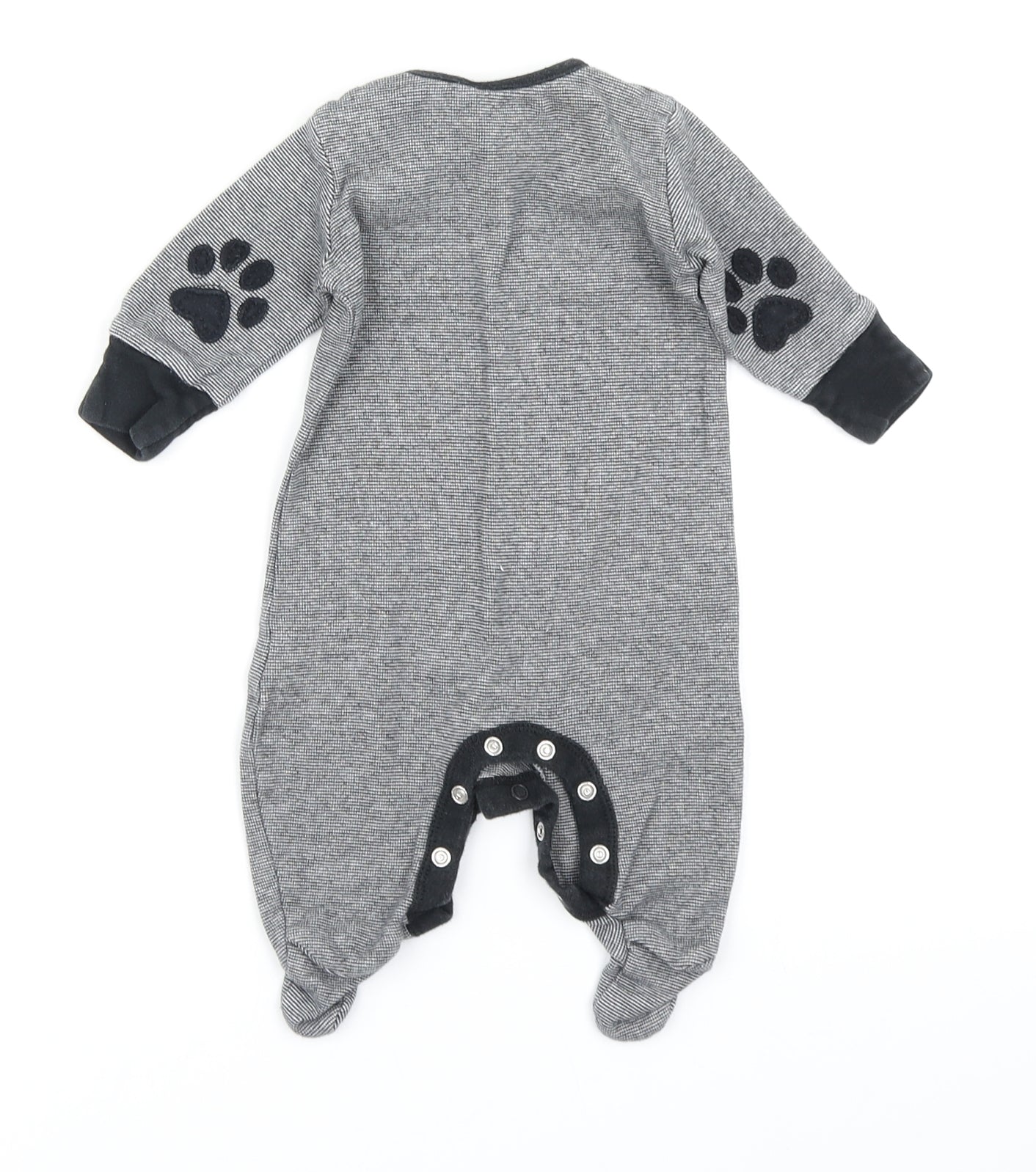 NEXT Baby Black Check  Babygrow One-Piece Size 0-3 Months