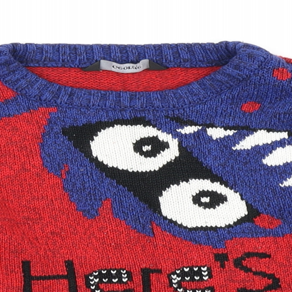 George Boys Blue  Knit Pullover Jumper Size 18-24 Months