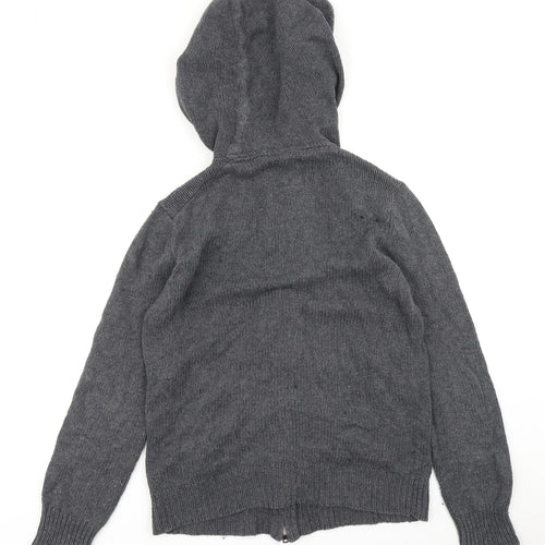 All Saints Mens Grey  Knit Cardigan Jumper Size M