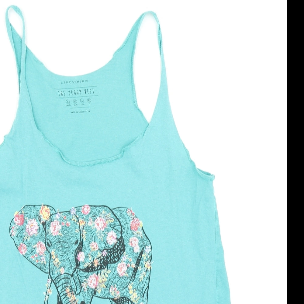 Atmosphere Womens Blue   Basic Tank Size 8