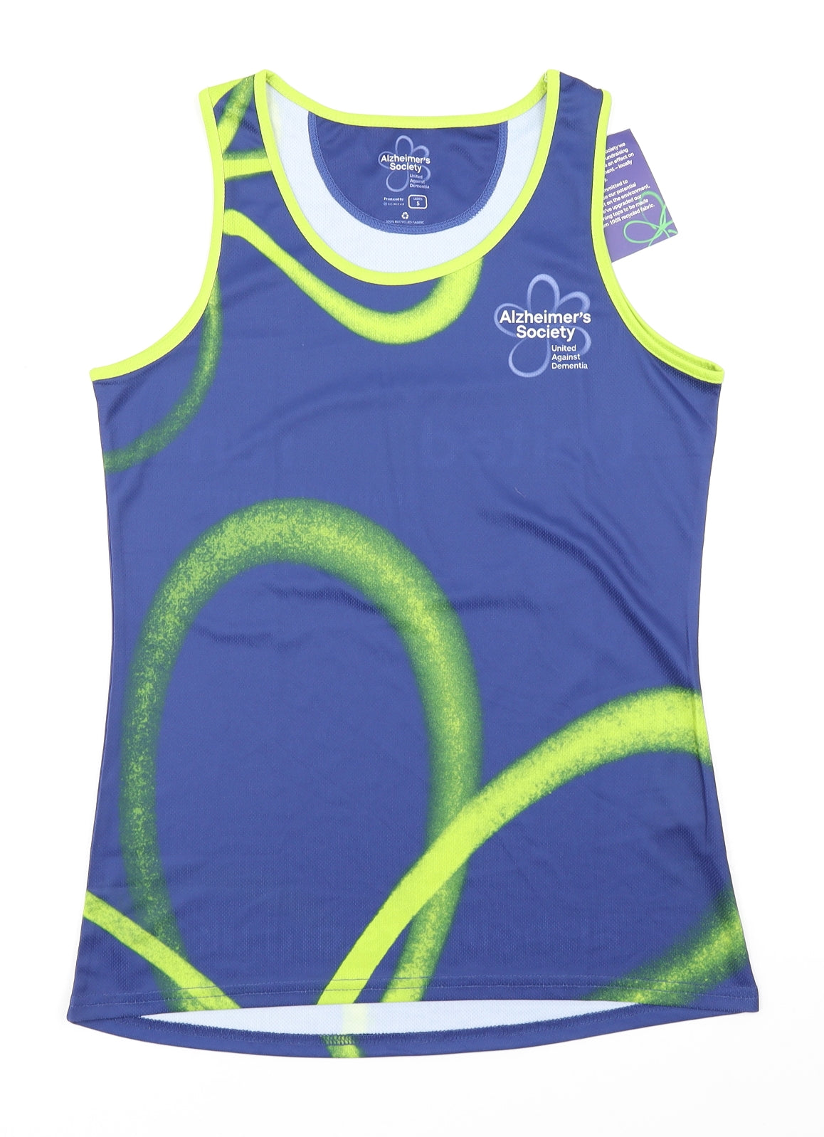 Alzheimer's Society Womens Blue   Basic Tank Size S