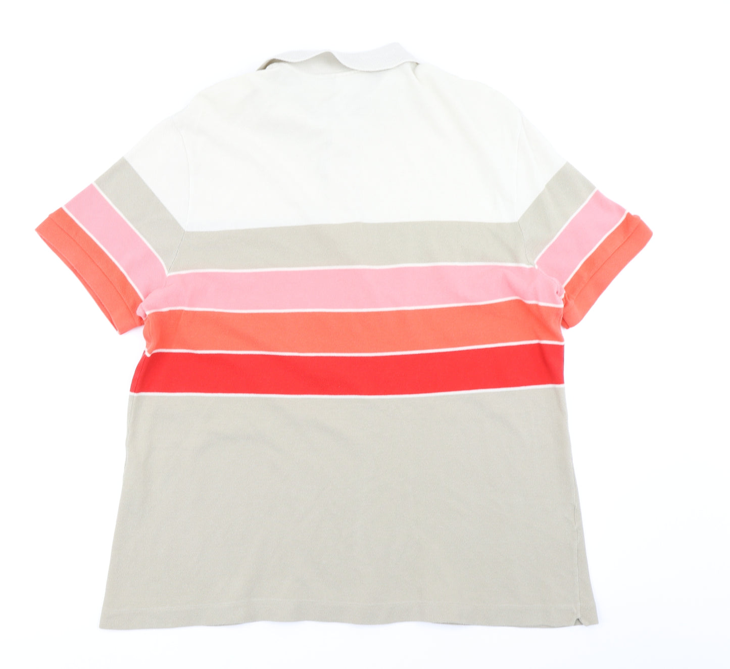 Lacoste Mens Brown Colourblock   Polo Size 2XL