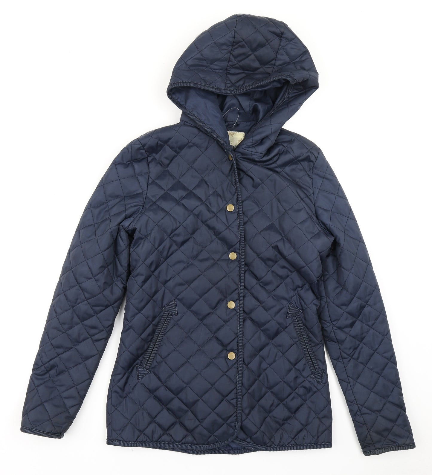 Generation Girls Blue Argyle/Diamond  Pea Coat Coat Size 14-15 Years